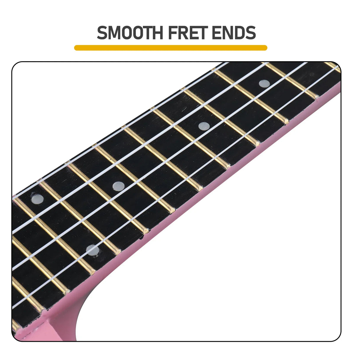 23-Inch Concert Ukulele Starter Kit, Linden Wood with Rosewood Fingerboard