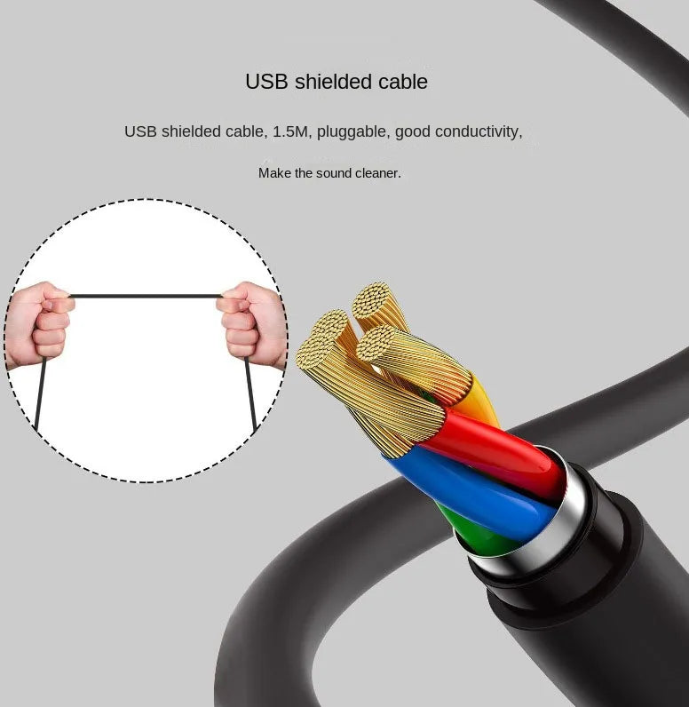 RGB USB Condenser Microphone for Gaming, Streaming and Podcasts